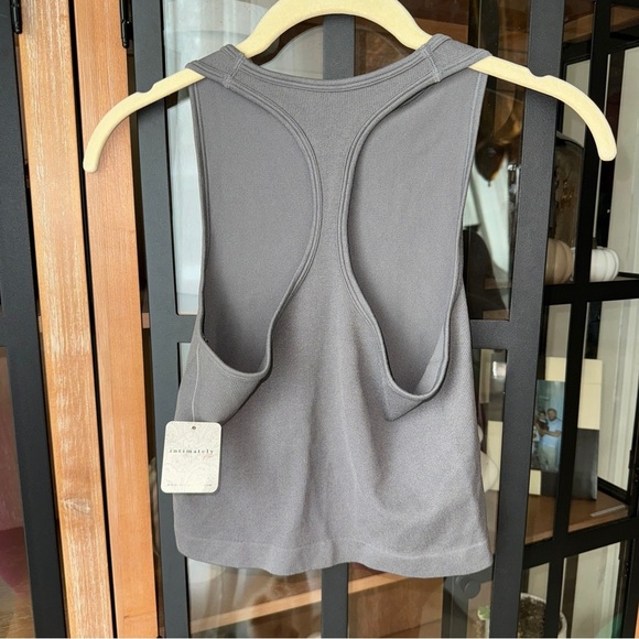 Free People Hayley Brami racerback tank top crop stretchy ribbed intimately - Picture 6 of 8